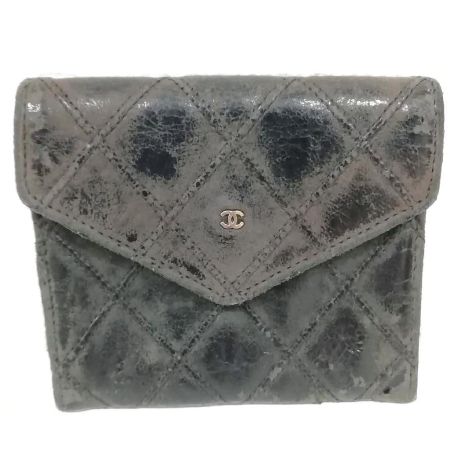 シャネル　ビコローレ　ラムスキン　黒 ミニ財布　カードケース　ケース シャネル ビコローレ ラムスキン 黒 ミニ財布 カードケース ケース