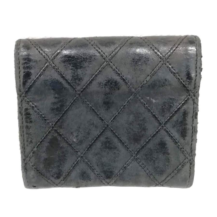 シャネル　ビコローレ　ラムスキン　黒 ミニ財布　カードケース　ケース CHANEL（シャネル） ビコローレ カードケース ブラック系 ラムスキン