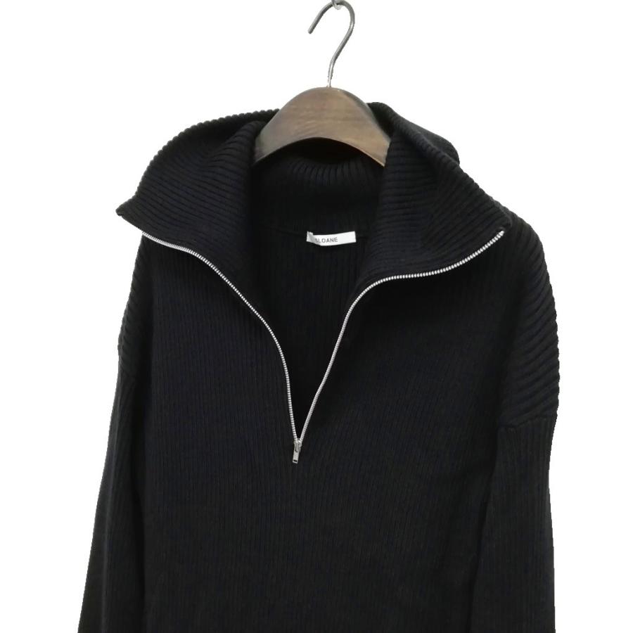 スローン SLOANE 24AW HPS別注 SL7W-425 ハーフ ZIP リブ ニット