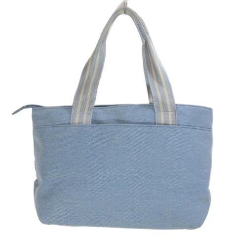 ニナリッチ NINA RICCI 美品 トートバッグ キャンバス レザー 鞄 青
