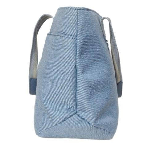 ニナリッチ NINA RICCI 美品 トートバッグ キャンバス レザー 鞄 青