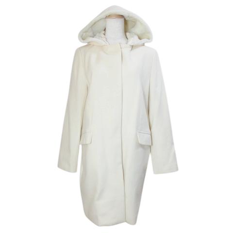 UNTITLED（アンタイトル） ウールアンゴラ混 コート ノーカラー 2WAY