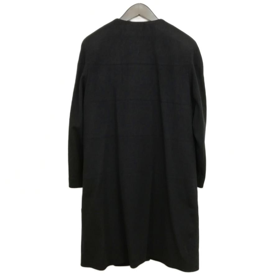 GARBO ガルボ カシミヤ ノーカラー コート ミンク付きストール付 9