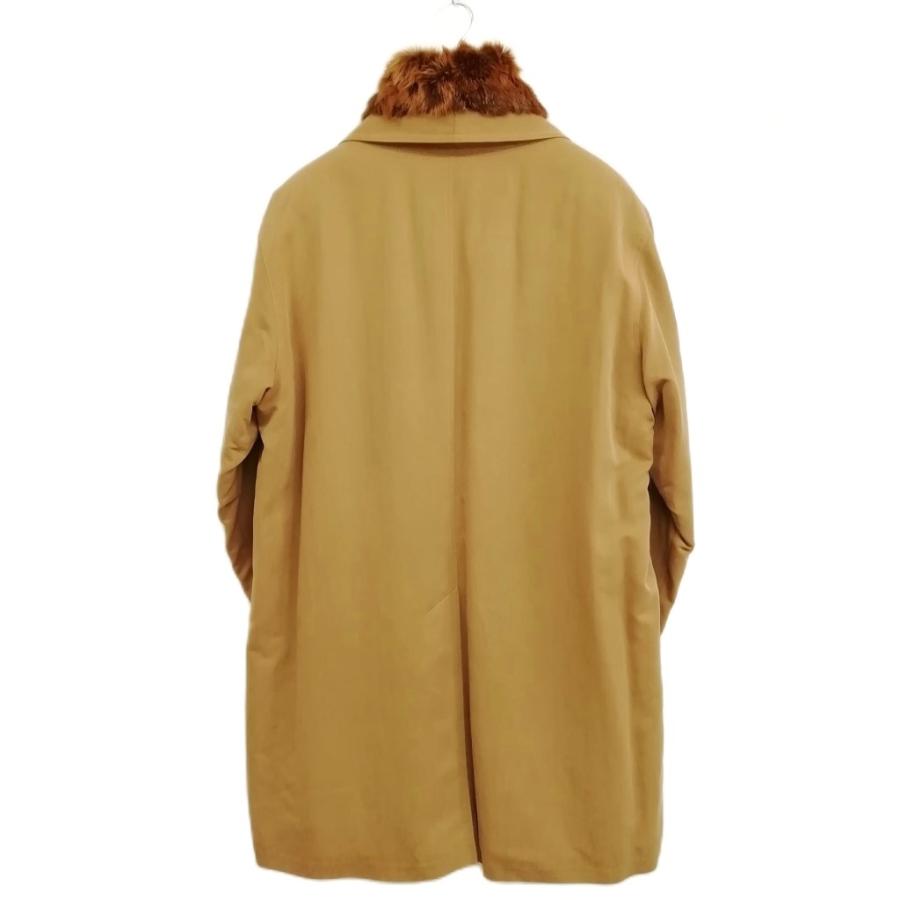 ヨビス JOBIS リアルファーライナー コート 38 キャメル系 美品
