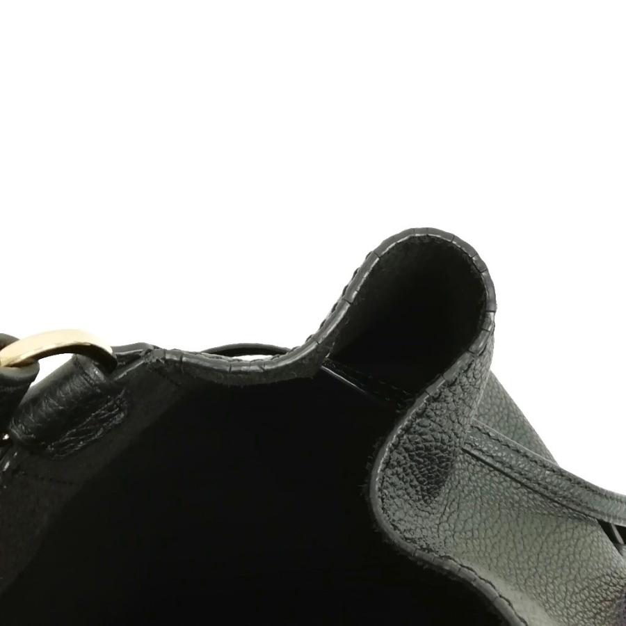 未使用級✨フルラ コスタンザ 巾着バッグ ショルダーストラップ付き レザー 黒 FURLA（フルラ） コスタンザ 巾着 ショルダーバッグ ハンドバッグ 2way