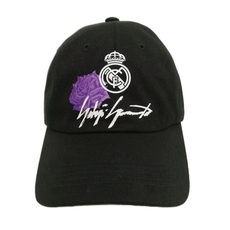 【中古】ワイスリー Y-3 ヨウジヤマモト レアル マドリード IS5228 キャップ 帽子 58cm ブラック メンズ ワイスリー Y-3 ヨウジヤマモト レアル マドリード IS5228 キャップ