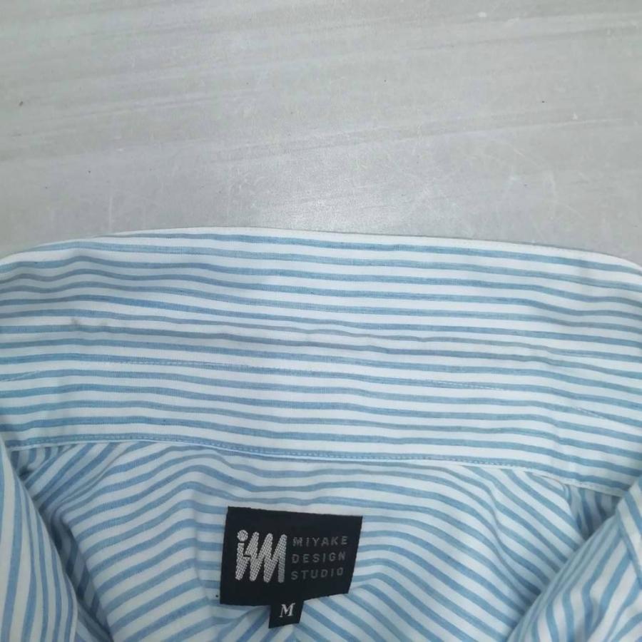 【中古】アイムプロダクト im product イッセイミヤケ ハミルトン期 90s ヴィンテージ ストライプ シャツ 長袖 M ブルー メンズ アイムプロダクト im product イッセイミヤケ ハミルトン期 90s