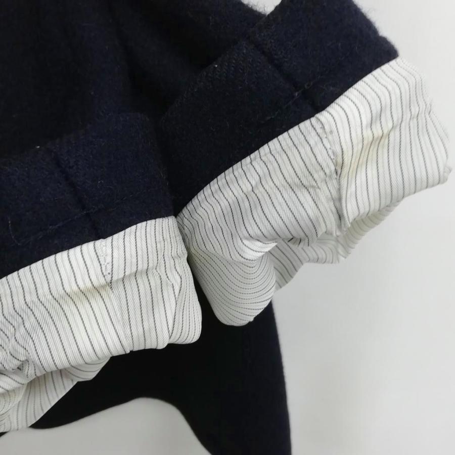 シップス SHIPS THERMORE メルトン ウール コート M ネイビー メンズ