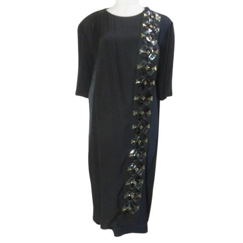 【ほぼ未使用】マックスマーラ 定価13.3万 最高級ライン ジャージーワンピース ジット] ビスコース ジャージー ドレス, black | Max Mara