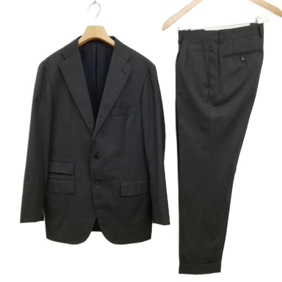 【新品2着+オマケ靴セット】ユニバーサルランゲージ 高級生地のスーツ スーツ／フォーマル／2つボタン／尾州／無地／IZ01 | SUIT SQUARE