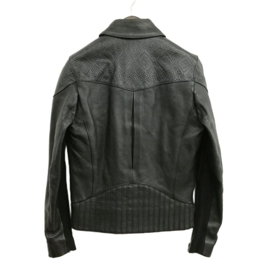 DENHAM デンハム ブラック レザージャケット シープスキンSサイズ DENHAM デンハム ブラック レザージャケット シープスキンSサイズ