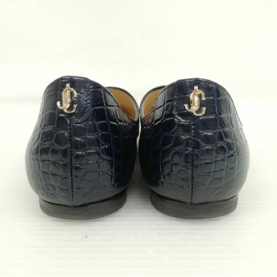 ジミーチュウ JIMMY CHOO ジョセリン クロコ型押し スリッポン 