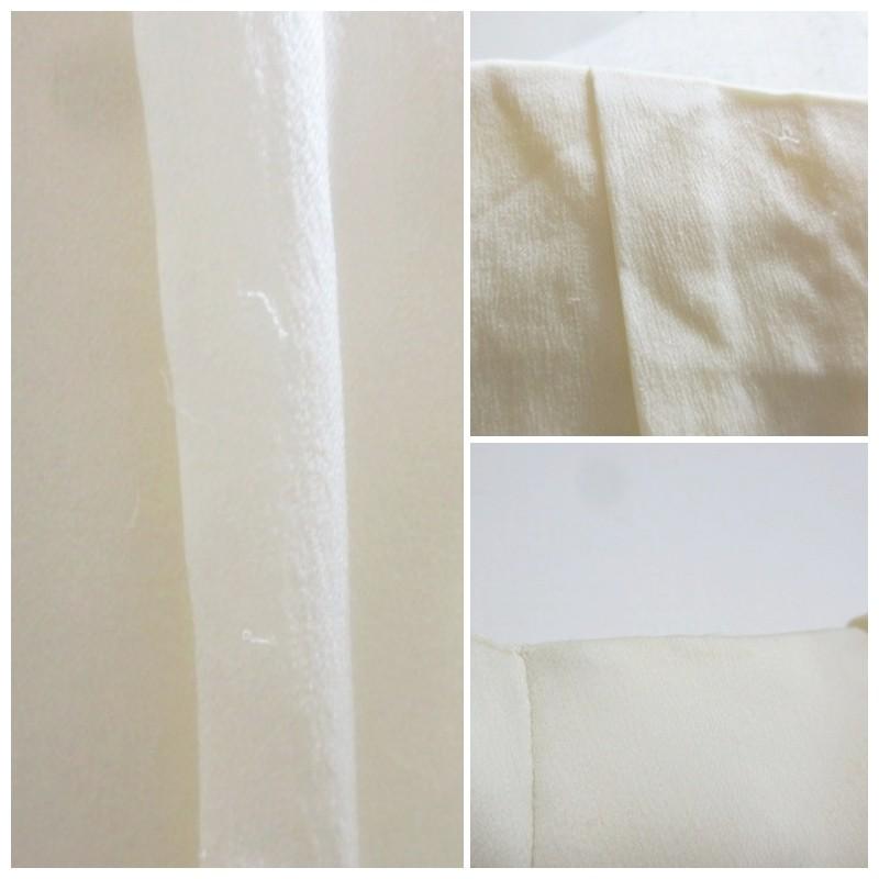 エスカーダ ドッキングワンピース コクーン ミディ丈 シルク 異素材 