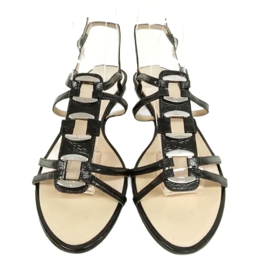 CHANEL（シャネル） ココマーク ロゴ ストラップ サンダル フラット