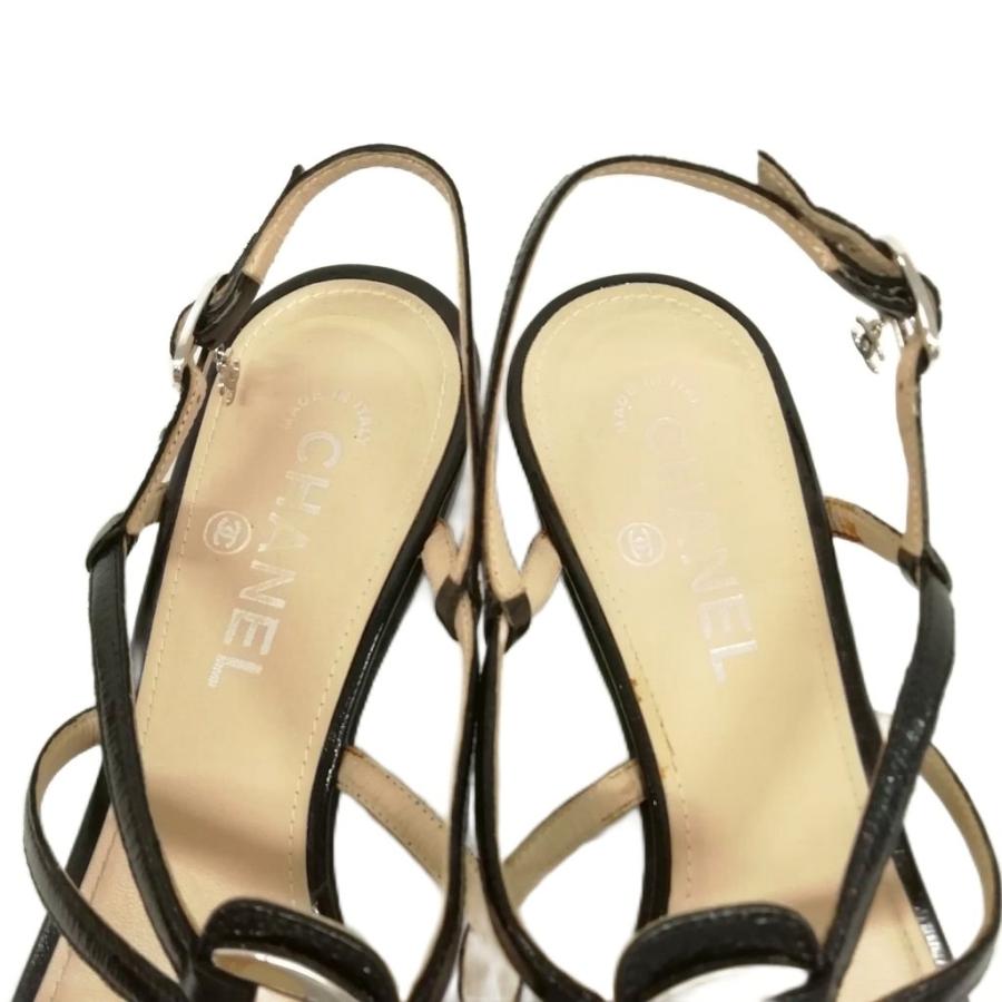 CHANEL（シャネル） ココマーク ロゴ ストラップ サンダル フラット