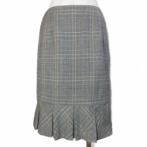 エムズグレイシー M'S GRACY グレンチェックスカート EA-827704 ひざ丈