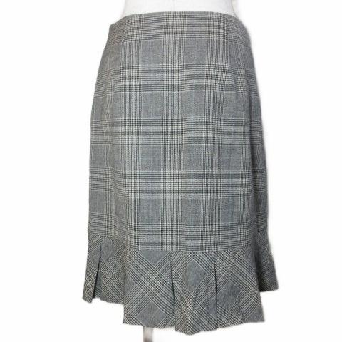 エムズグレイシー M'S GRACY グレンチェックスカート EA-827704 ひざ丈