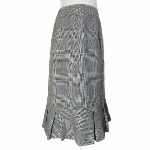 エムズグレイシー M'S GRACY グレンチェックスカート EA-827704 ひざ丈