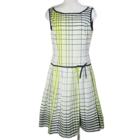 エムズグレイシー M'S GRACY ワンピース SW-421322 チェック ひざ丈