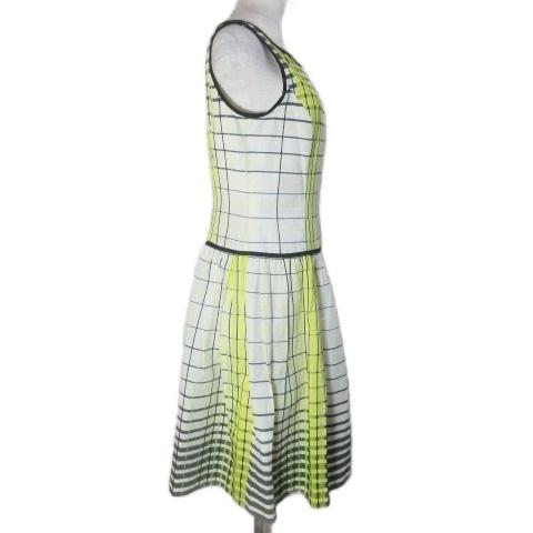 エムズグレイシー M'S GRACY ワンピース SW-421322 チェック ひざ丈