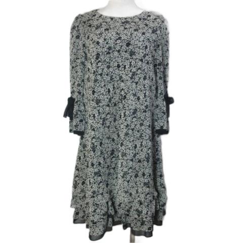 エムズグレイシー M'S GRACY 美品 ティアードワンピース FJ-421530 花