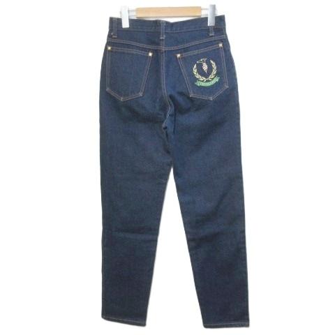 トラサルディ TRUSSARDI デニムパンツ ジーンズ ハイウエスト 刺? 42