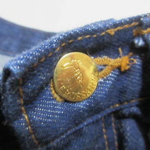 トラサルディ TRUSSARDI デニムパンツ ジーンズ ハイウエスト 刺? 42
