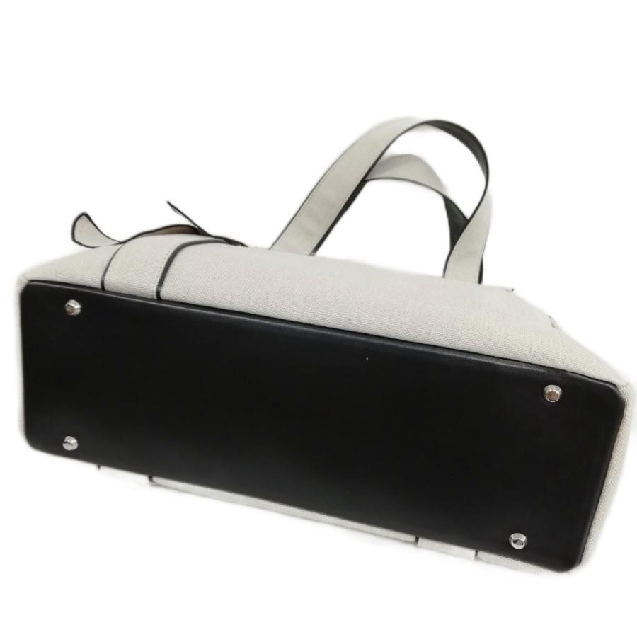 FOXEY（フォクシー） FOXEY anytime tote リネンキャンバス 牛革