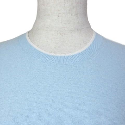 24SS 美品 セオリーリュクス theory 半袖シャツブルー オーバーサイズ theory（セオリー） Theory WOOSTER CREPE KNIT LINKS LINKS TEE