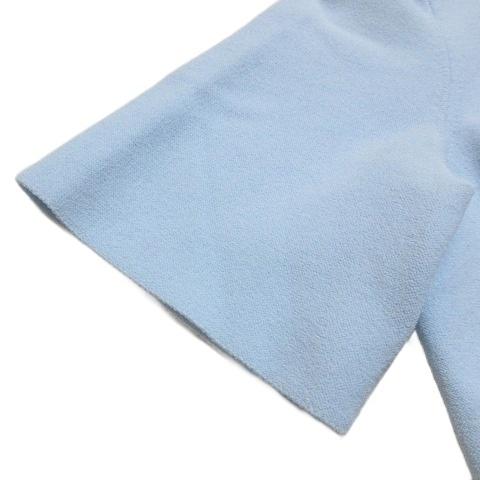 Theory セオリー 24春夏 ボートネック ノースリーブ ニット / Wooster Crepe Knit Boat Neck Top プルオーバー ライトブルーS(9号) Theory(セオリー) Wooster Crepe knit Voluminous Shell Black