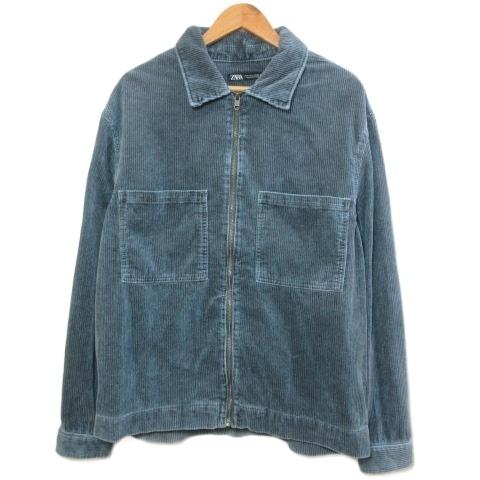 ZARA（ザラ） コーデュロイジャケット ジップアップ アップリケ L 180 
