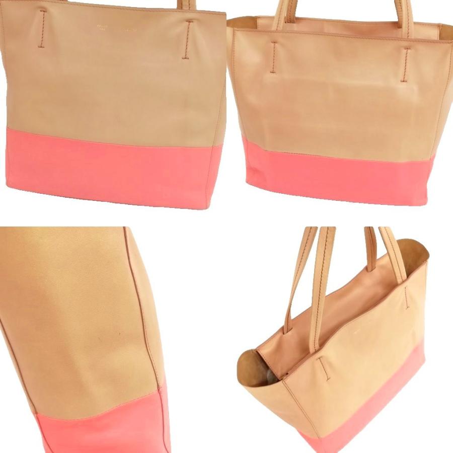 CELINE（セリーヌ） ホリゾンタルカバ トートバッグ バイカラー レザー