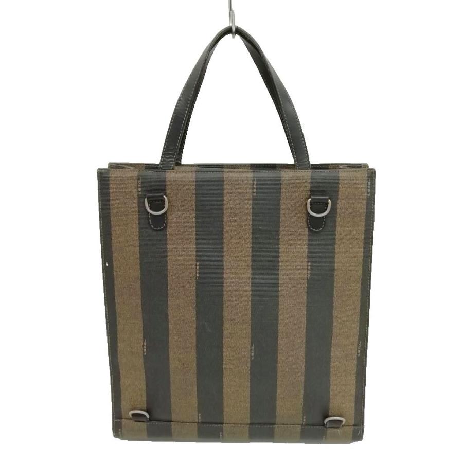 FENDI（フェンディ） ペカン柄 トートバッグ ハンドバッグ PVC 
