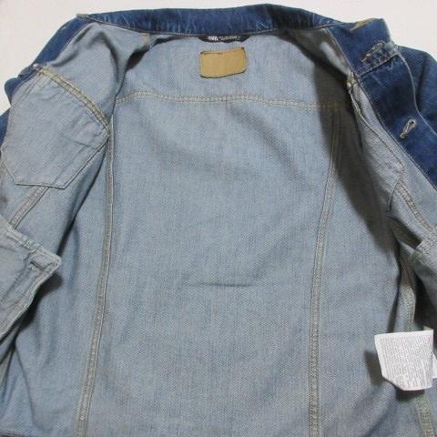 ZARA ダメージデニムジャケット XL A 中古・古着通販】ZARA (ザラ) ダメージデニムジャケット インディゴ