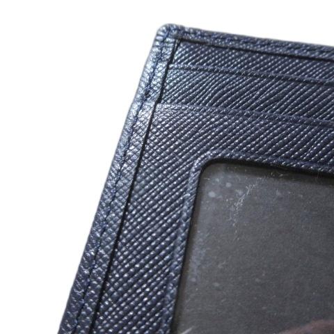 エムシーエム MCM マネークリップ財布 二つ折り 紺 ネイビー /X メンズ