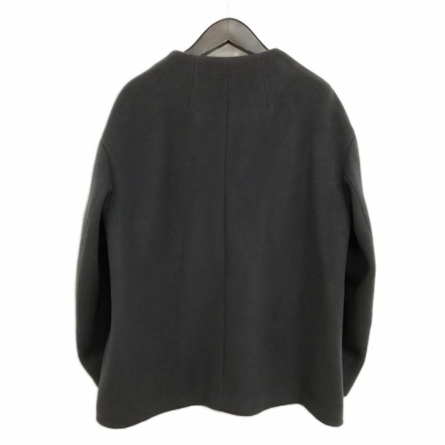 イエナ IENA MANTECO 21AW ウール ノーカラー コート ショート ミドル 