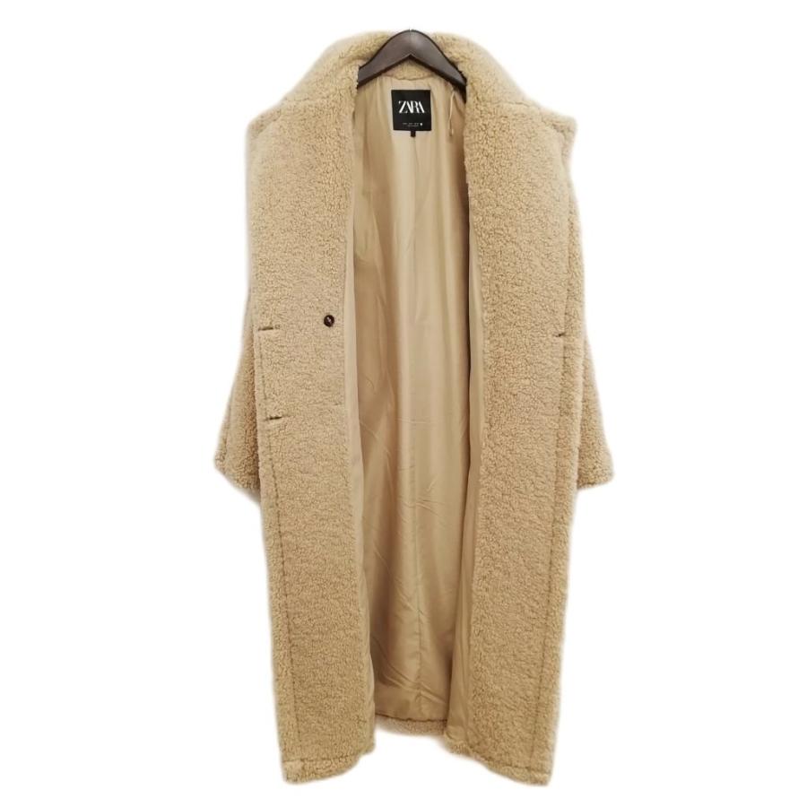 【美品】ZARA ザラ テディベア ボア チェスターコート ロング丈 S ZARA（ザラ） ボア テディベア ロングコート チェスターコート 美品 M