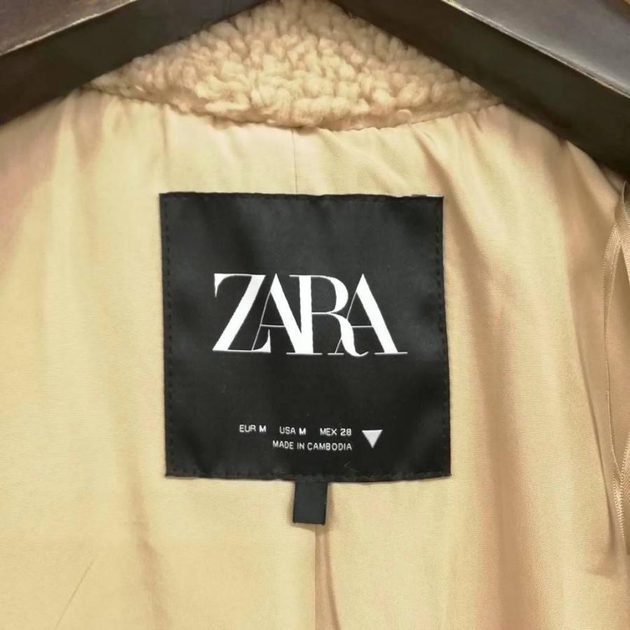 ZARA（ザラ） ボア テディベア ロングコート チェスターコート 美品 M