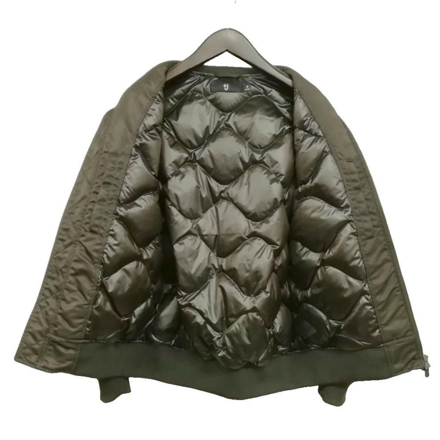 UNIQLO +J MA-1型ダウンジャケットオリーブ S ジル・サンダーコラボ 大人のユニクロ】伝説の「＋J」ダウンが再び復刻。超最速で着てみた