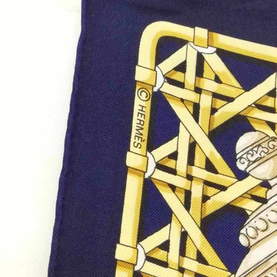 HERMES（エルメス） HERMES Feux De Route 馬車のランタン カレ90 大判