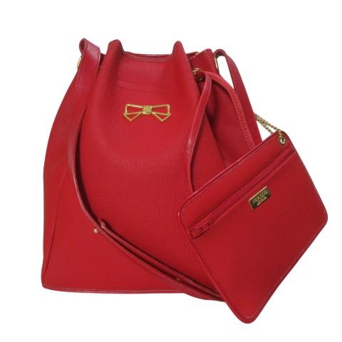 ニナリッチ NINA RICCI ショルダーバッグ ポーチ付き 肩掛け リボン柄 