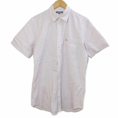 バーバリー ロンドン BURBERRY LONDON シャツ 半袖 ナローストライプ 