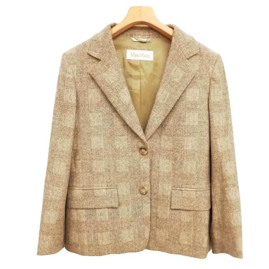 Max Mara（マックスマーラ） 白タグ グレンチェック スカート スーツ 