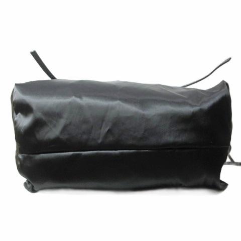 ZARA（ザラ） サテンエフェクトトートバッグ 肩掛け 鞄 A4収納 黒