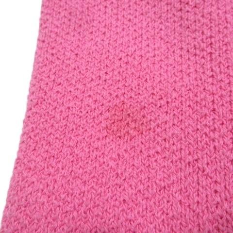 ZARA（ザラ） ニットジャケット ノーカラー 金ボタン M 170/88A ピンク