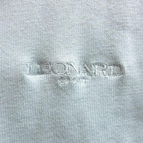 レオナールスポーツ LEONARD SPORT ニットカーディガン 花柄 長袖 V