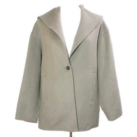プラステ PLST 24AW ウールブレンドリバーフーディーコート ショート丈 