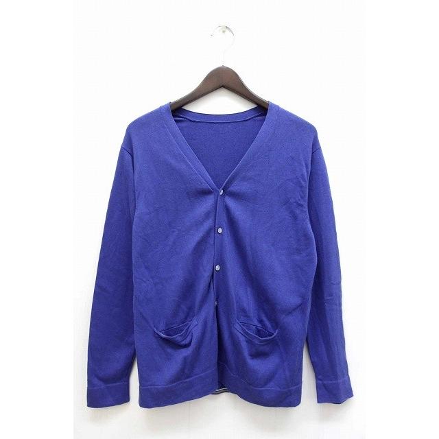 中古 カーディガン カットソー 無地 シンプル リブ 長袖 ブルー 青 Bt24 メンズ ベクトル 古着 059 ブランド古着販売のベクトル 通販 Yahoo ショッピング