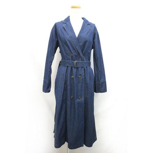 モナーム Moname デニムコート ロングコート ライトアウター S 青