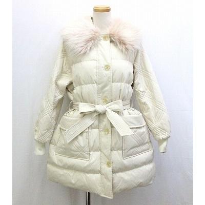 数々の賞を受賞 中古 エピヌ ファ ダウンコート Epinu 中古 エピヌ Other Epinu 古着 ベクトル レディース O アイボリー生成り F 長袖 ピンクファー キルティング ファー ダウンコート コート アウター Dagl Tg